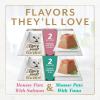 imageFancy Feast Gems Pate Cat Food Mousse Salmon or Tuna and a Halo of Savory Gravy Wet Cat Food Variety Pack  1 8 ct Boxes  8 ct Box
