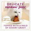imageFancy Feast Gems Pate Cat Food Mousse With Chicken and a Halo of Savory Gravy Cat Food  Pack of 8 4 oz BoxesBeef