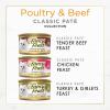 imageFancy Feast Poultry and Beef Feast Classic Pate Collection Grain Free Wet Cat Food Variety Pack  Pack of 30 3 oz Cans