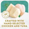 imagePurina Fancy Feast Appetizers Lickable Grain Free Wet Cat Food Topper White Meat Chicken and Flaked Tuna Appetizer  Pack of 10 11 oz TraysChicken