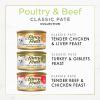 imagePurina Fancy Feast Chicken and Beef Classic Pate Collection Grain Free Wet Cat Food Variety Pack  Pack of 24 3 Oz PullTop CansPoultry  Beef