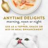 imagePurina Fancy Feast Lickable Wet Cat Food Broth Topper Creamy With Tuna Chicken and Whitefish  Pack of 16 14 oz Pouches