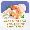 imagePurina Fancy Feast Limited Ingredient Wet Cat Food Complement Broths With Tuna Shrimp ampamp Whitefish  Pack of 16 14 oz Pouches