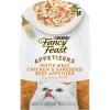 imagePurina Fancy Feast Appetizers Lickable Grain Free Cat Food Topper White Meat Chicken and Shredded Beef Appetizer  Pack of 10 11 oz Trays