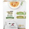 imagePurina Fancy Feast Chicken Broth Complement Lickable Grain Free Wet Cat Food Variety Pack  Pack of 12 14 oz Pouches
