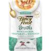 imagePurina Fancy Feast Lickable Wet Cat Food Broth Topper Classic Chicken Vegetables and Whitefish  Pack of 16 14 oz Pouches