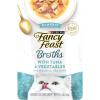 imagePurina Fancy Feast Lickable Wet Cat Food Broth Topper Classic Complement Tuna and Vegetable  Pack of 16 14 oz Pouches