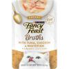 imagePurina Fancy Feast Lickable Wet Cat Food Broth Topper Creamy With Tuna Chicken and Whitefish  Pack of 16 14 oz Pouches