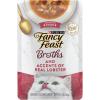 imagePurina Fancy Feast Lickable Wet Cat Food Broth Topper Seafood Bisque and Accents of Real Lobster  Pack of 16 14 oz Pouches