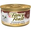 imagePurina Fancy Feast Tender Beef Feast Classic Grain Free Wet Cat Food Pate  Pack of 24 3 oz Cans
