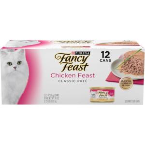 imageFancy Feast Chicken Feast Classic Pate Collection Grain Free Wet Cat Food MultiPack  2 Packs of 12 3 oz Cans