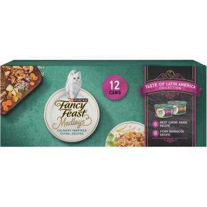 imageFancy Feast Purina Medleys Latin America Wet Cat Food Variety Pack  Pack of 2 12 ct Cans