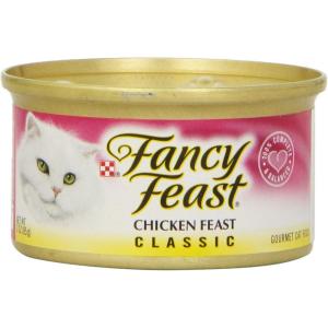 imagePurina Fancy Feast Chicken and Beef Classic Pate Collection Grain Free Wet Cat Food Variety Pack  Pack of 24 3 Oz PullTop CansChicken