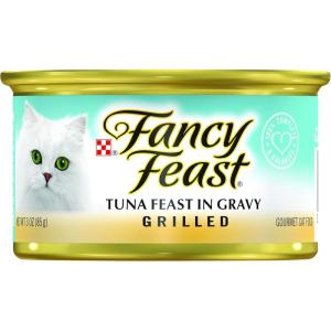 imagePurina Fancy Feast Chicken and Beef Classic Pate Collection Grain Free Wet Cat Food Variety Pack  Pack of 24 3 Oz PullTop CansTuna