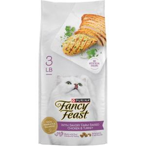imagePurina Fancy Feast Dry Cat Food with Savory FarmRaised Chicken and Turkey  3 lb Bag