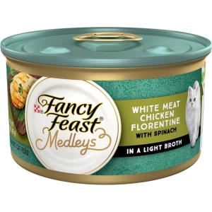 imagePurina Fancy Feast Gravy Wet Cat Food Medleys White Meat Chicken Florentine With Garden Greens  Pack of 24 3 oz Cans