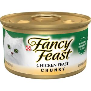 imagePurina Fancy Feast Grilled Wet Cat Food Salmon Feast in Wet Cat Food Gravy  Pack of 24 3 oz CansChicken