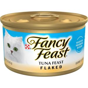 imagePurina Fancy Feast Wet Cat Food Flaked Tuna Feast  Pack of 24 3 oz Cans