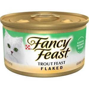 imagePurina Fancy Feast Wet Cat Food Flaked Trout Feast  Pack of 24 3 oz Cans